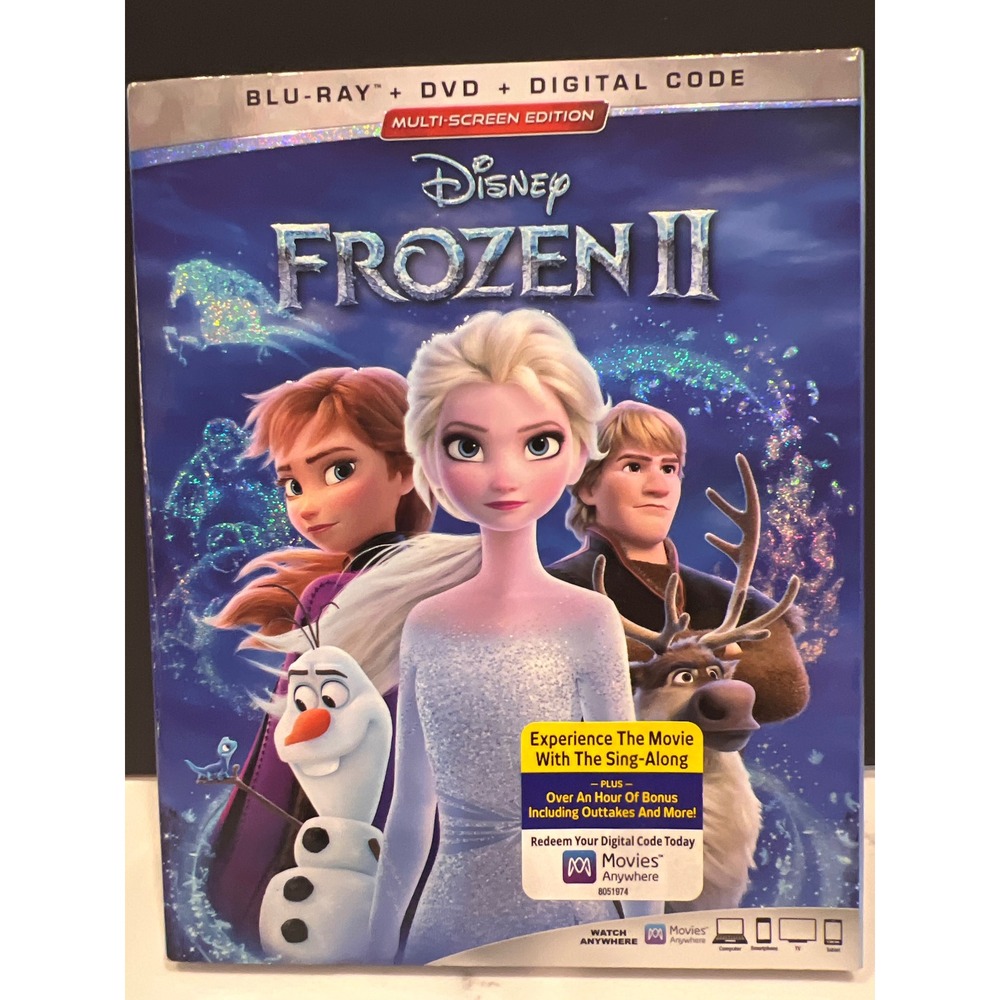 Disney Frozen II 2 Blu-ray DVD Digital Code Multi-Screen Edition New Sealed